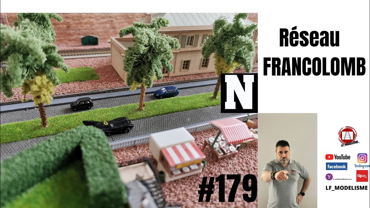 #179 construction de mon réseau échelle N maquette train électrique miniature modelisme ferroviaire