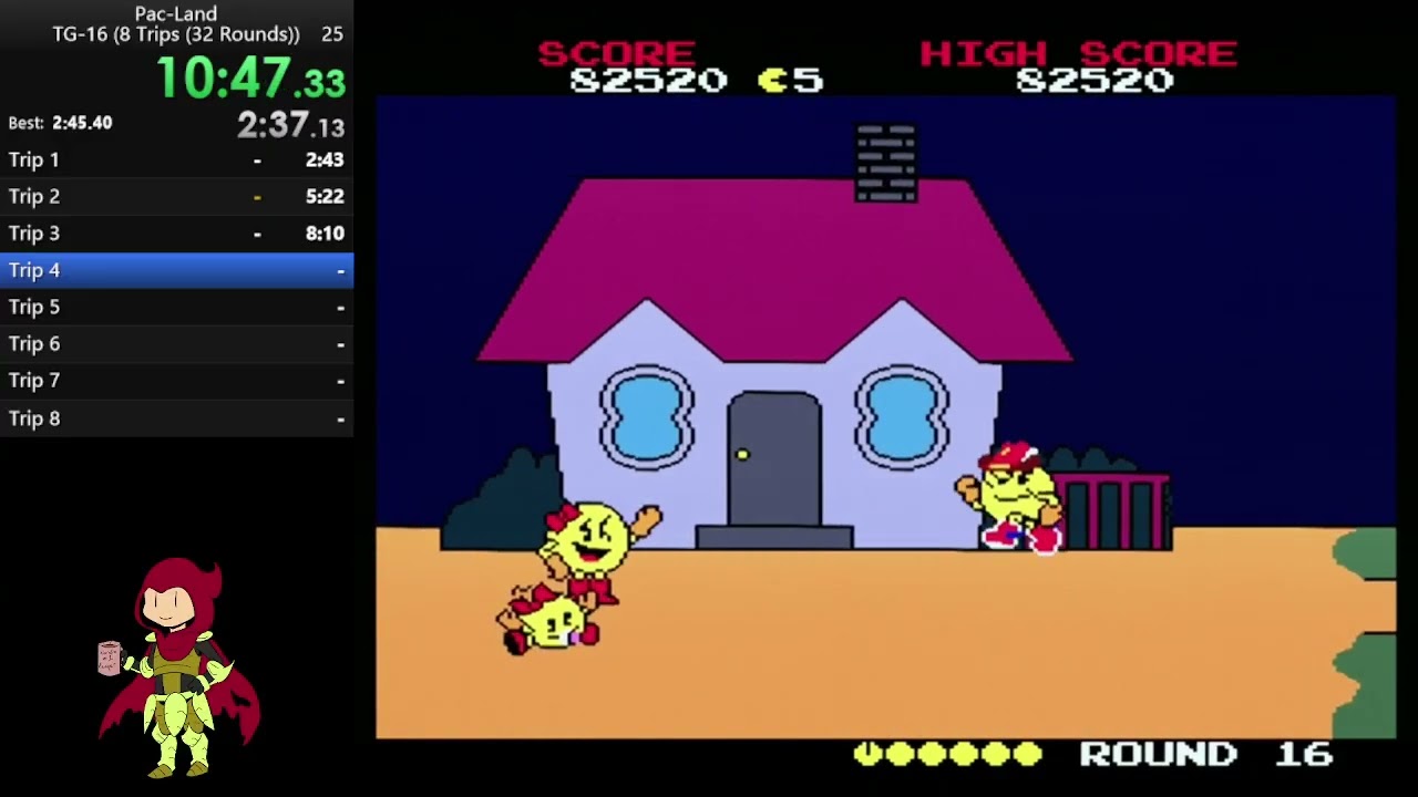 Pac-Land, TG16 8 trips in 23:46 by davidtki