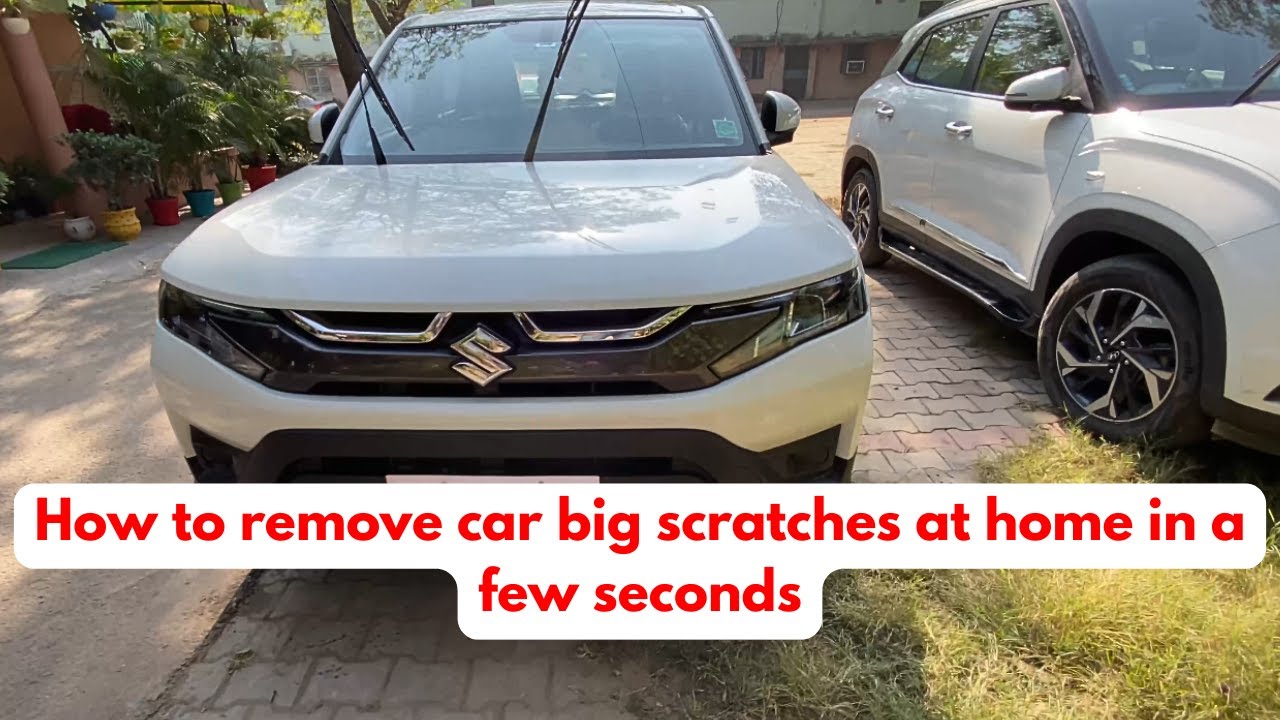 How to remove car big scratches at home in a few seconds | remove car scratches at home 🚗