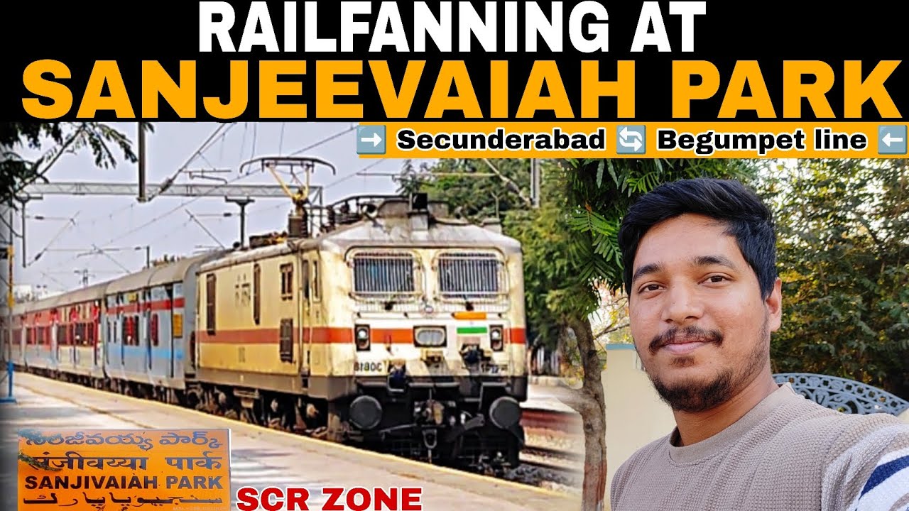 RAILFANNING at Sanjeevaiah Park Railway Station | Superfast Express Train | SCR | INDIAN RAILWAYS 🇮🇳