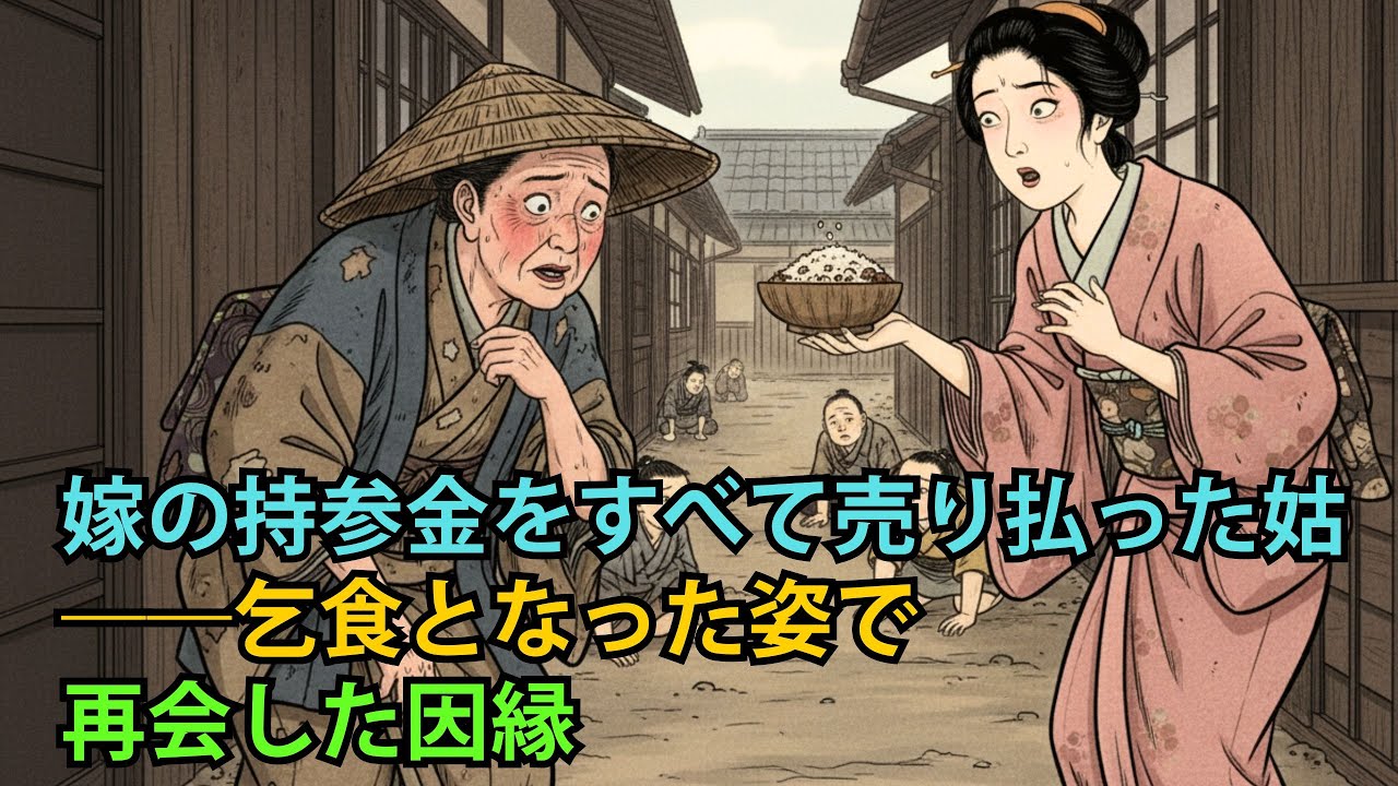 嫁の持参金をすべて売り払った姑――乞食となった姿で再会した因縁| 野談 | 伝説 | 昔話 | 説話 | 民話