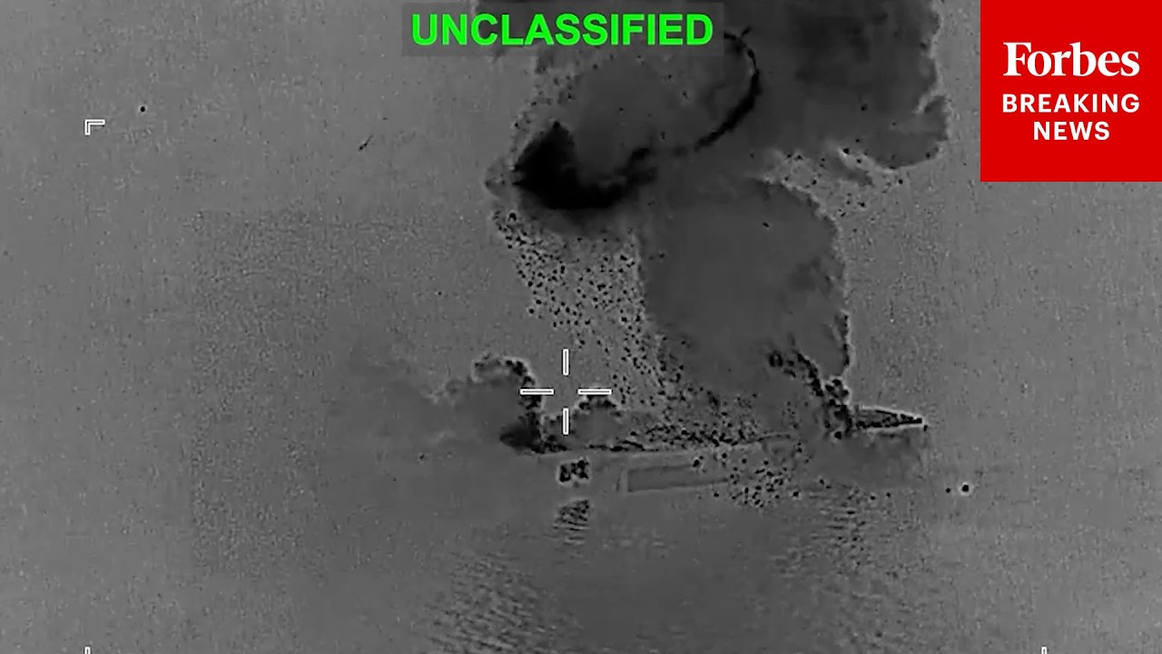 WATCH: Central Command Releases Video Of Strike On Iranian Drone Carrier