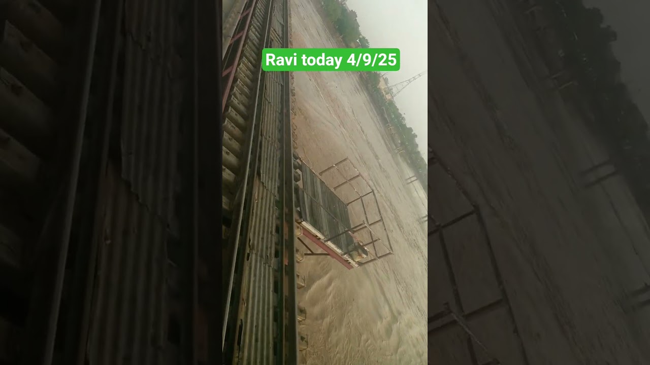 #traindriversview #dangerous position of Ravi river Lahore*
