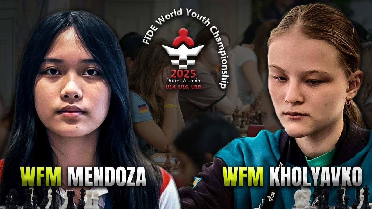 Wow!! Pang Super GM Ang Laban! WFM Mendoza vs WFM Kholyavko | FIDE World Youth Chess Ch. 2025