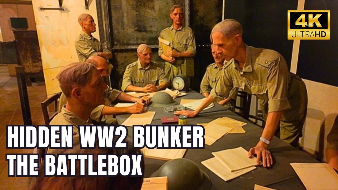 Hidden WW2 Bunker under Fort Canning Hill in [4K] - The Battlebox