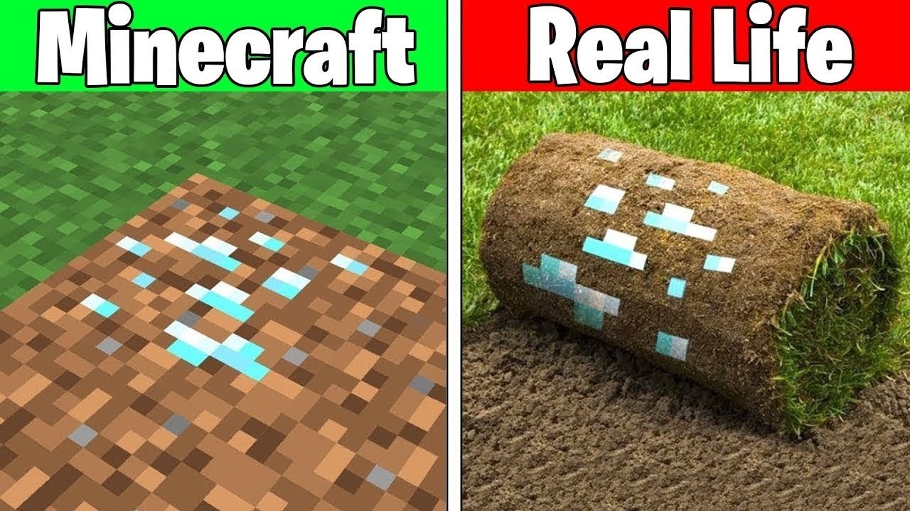 Real Life vs Minecraft | Realistic Minecraft, Water, Lava, Slime, Fire, Villager #1015