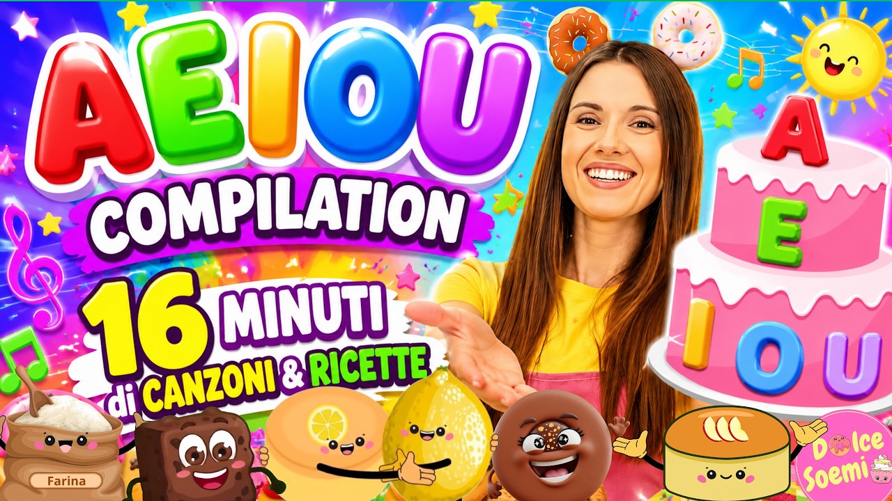 AEIOU - Impara le vocali e tante ricette per bambini con Dolce Soemi