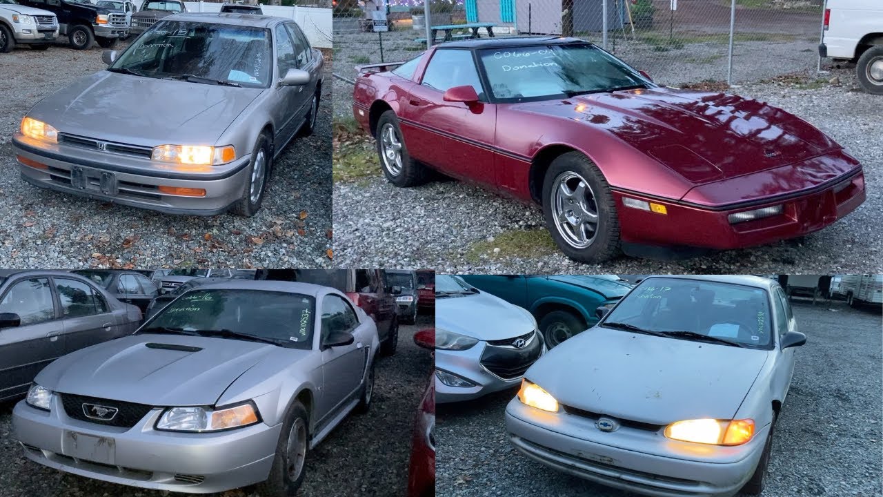На аукционе: прекрасная Honda Accord 1992 года, ржавый Chevy Prizm, дешёвый Corvette и Mustang.