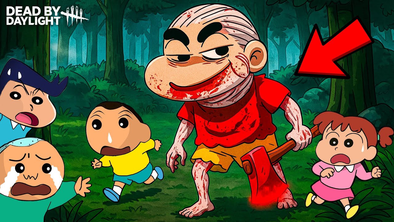 Shinchan Became The Unknown Killer In DBD 😱🔥 | Shinchan Playing Dead By Daylight | Funny Game 😂
