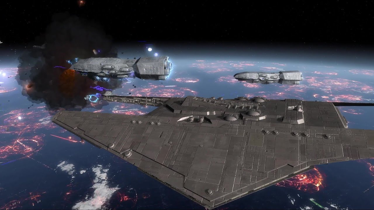 Epic Cinematic Space Battle - STAR WARS EMPIRE AT WAR REMAKE - NPC Wars 12