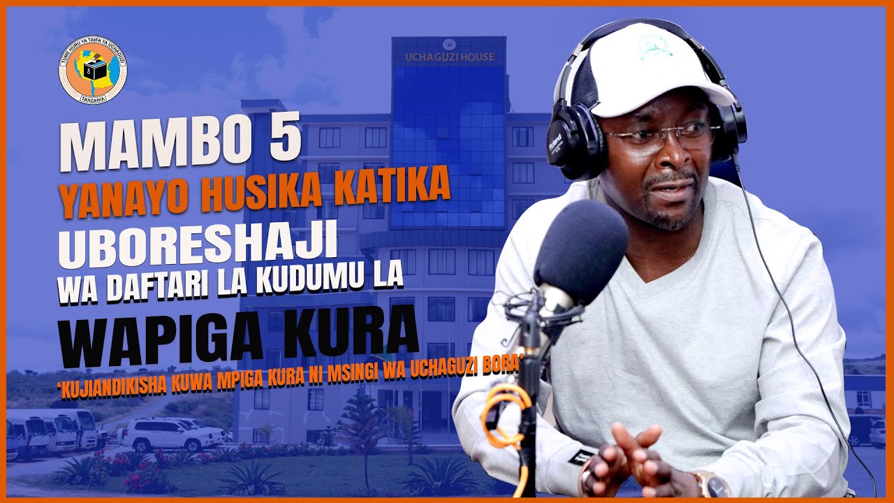 Mambo matano yanayohusika katika uboreshaji wa sasa wa Daftari la Kudumu la Wapiga Kura