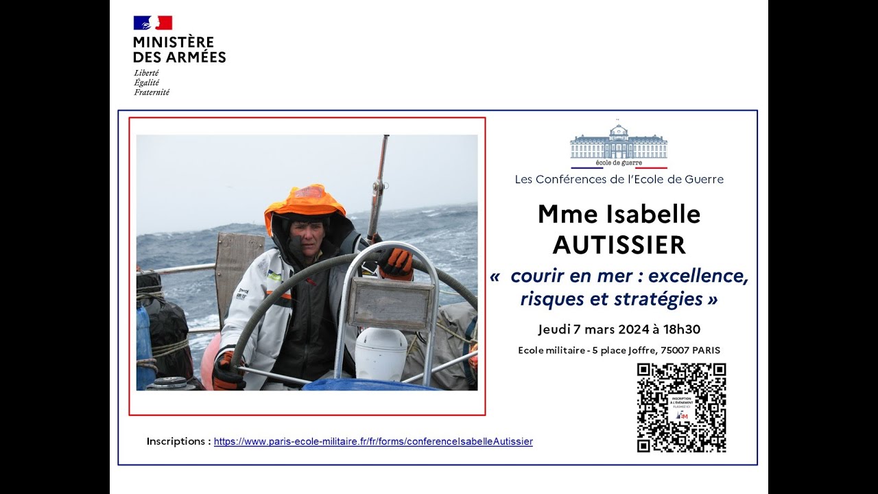 Les conférences de l'École de Guerre : Courir en mer par I. Autissier