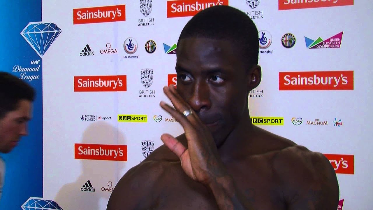 Dwain Chambers 100m Sainsburys #AnniversryGames