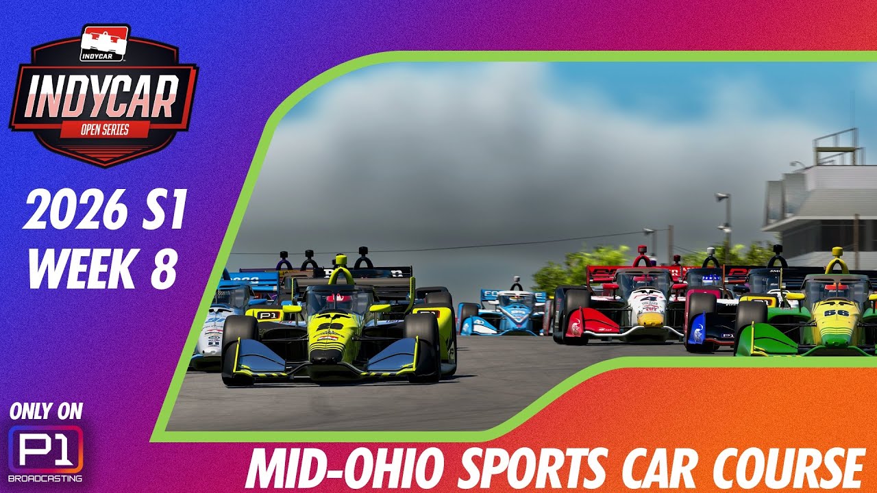 IndyCar Series Mon Night Top Split | MID-OHIO | 2026S1 W8 | iRacing Broadcast