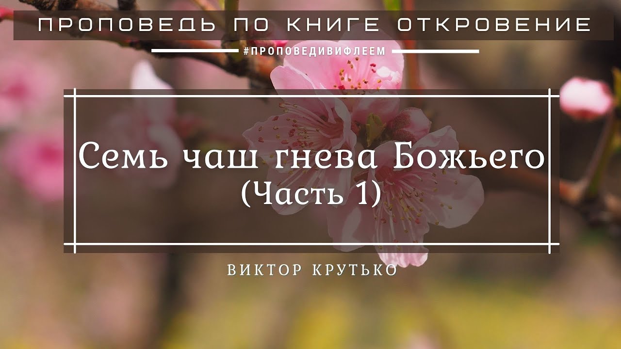 🎧 «Семь чаш гнева Божьего.Ч.1» | Виктор Крутько | Проповедь по книге Откровение 16 гл.