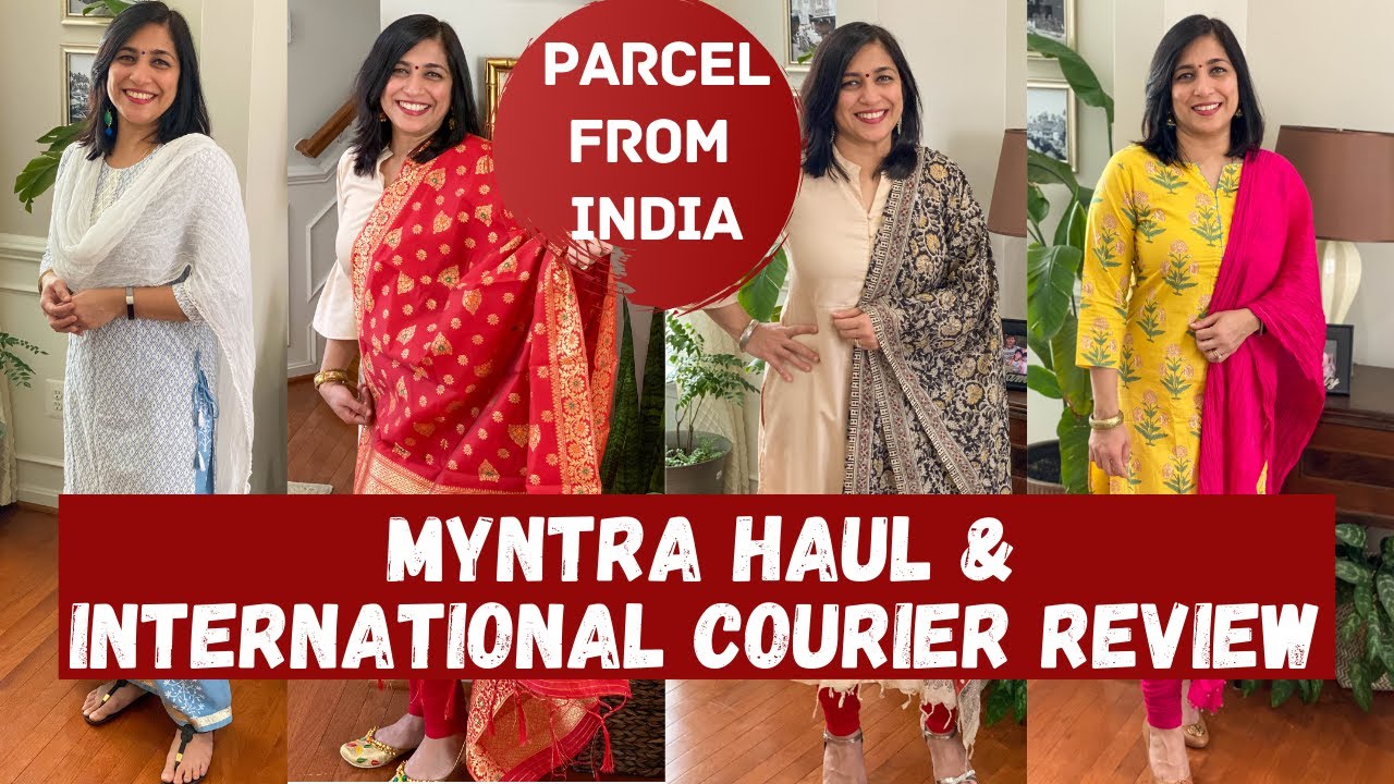 Myntra Haul & Garudavega Parcel India to USA Review-Eng Sub|Myntra Kurt Haul|Kurti Haul Malayalam