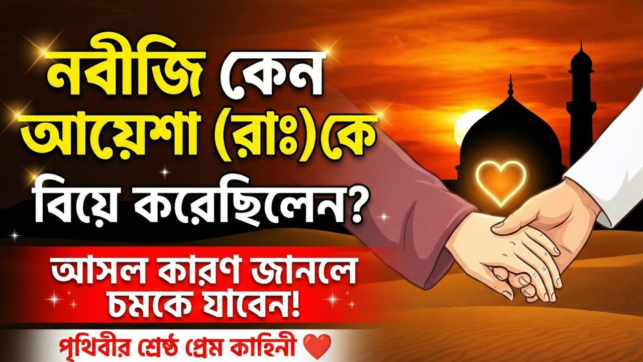 নবীজি কেন আয়েশা রাঃ কে বিয়ে করেছিলেন? — পৃথিবীর শ্রেষ্ঠ প্রেম কাহিনী