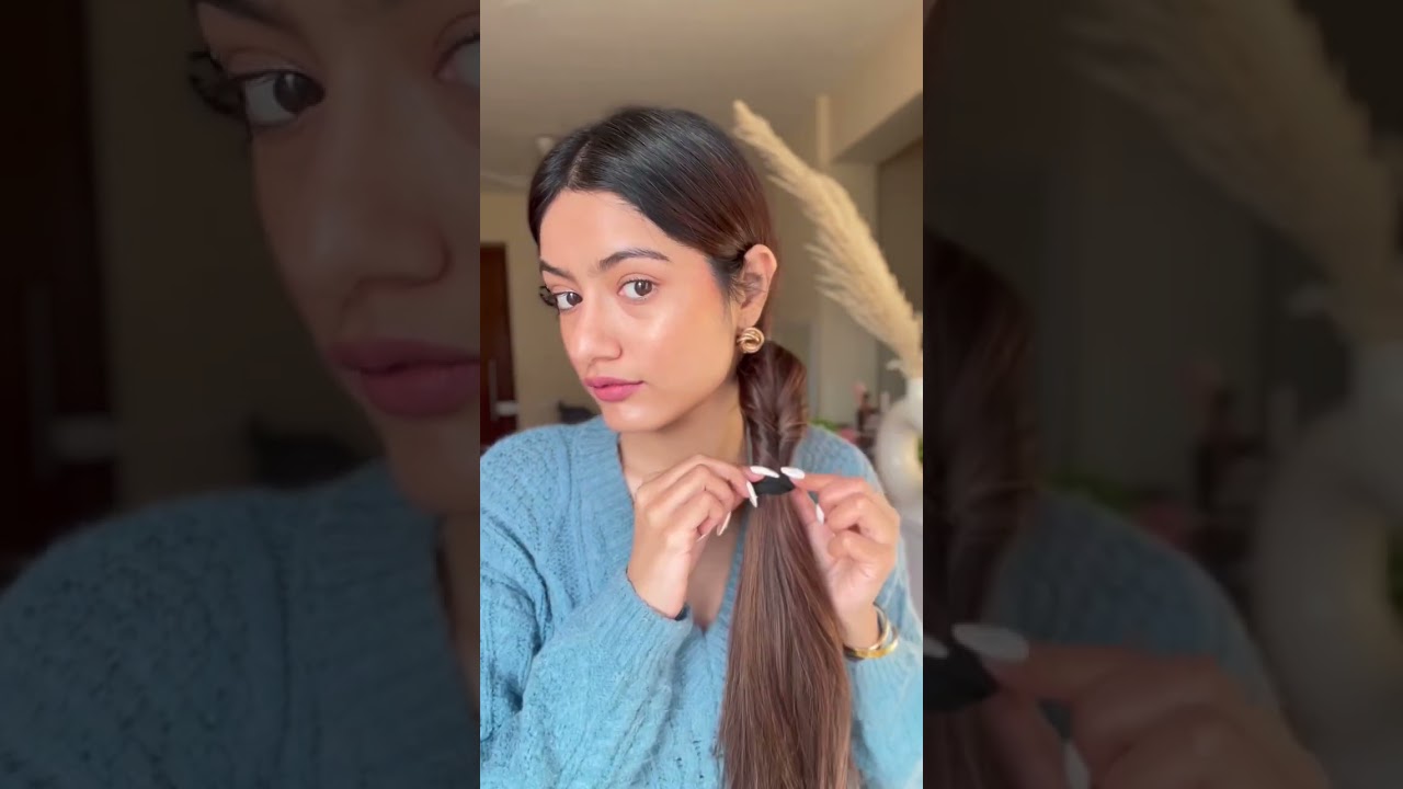 Easy Fishtail Braid Hack😍 #shorts #shortsvideo