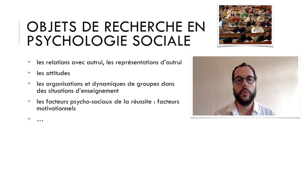 Recherches en psychologie sociale