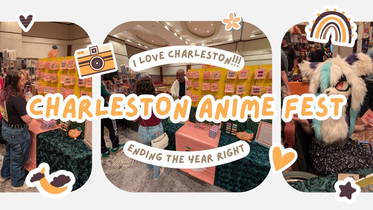 I ❤️ CHARLESTON /  Chatleston Anime Fest/ presson nail artist, anime convention, artist alley 