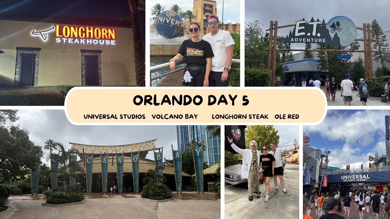 ОРЛАНДО, ДЕНЬ 5 — Утро в Universal Studios | Приключение в заливе Волкано | Стейк из лонгхорна и ...
