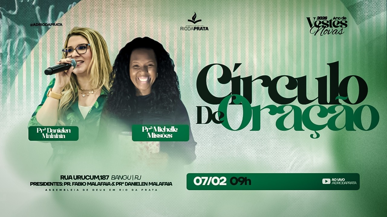 Círculo de Oração 07/02/2026  | Pr. Fábio Malafaia | Prª Daniellen Malafaia |  AD Rio da Prata