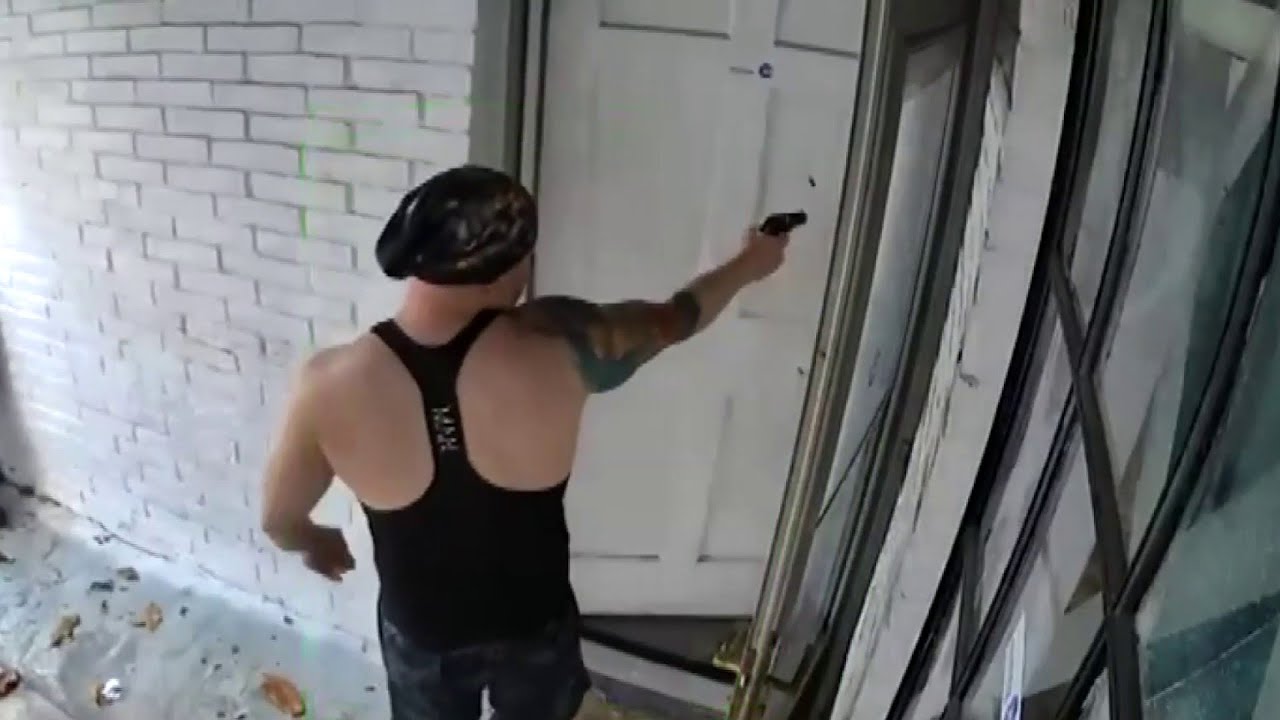 Murder suspect caught on camera shooting ex-brother-in-law