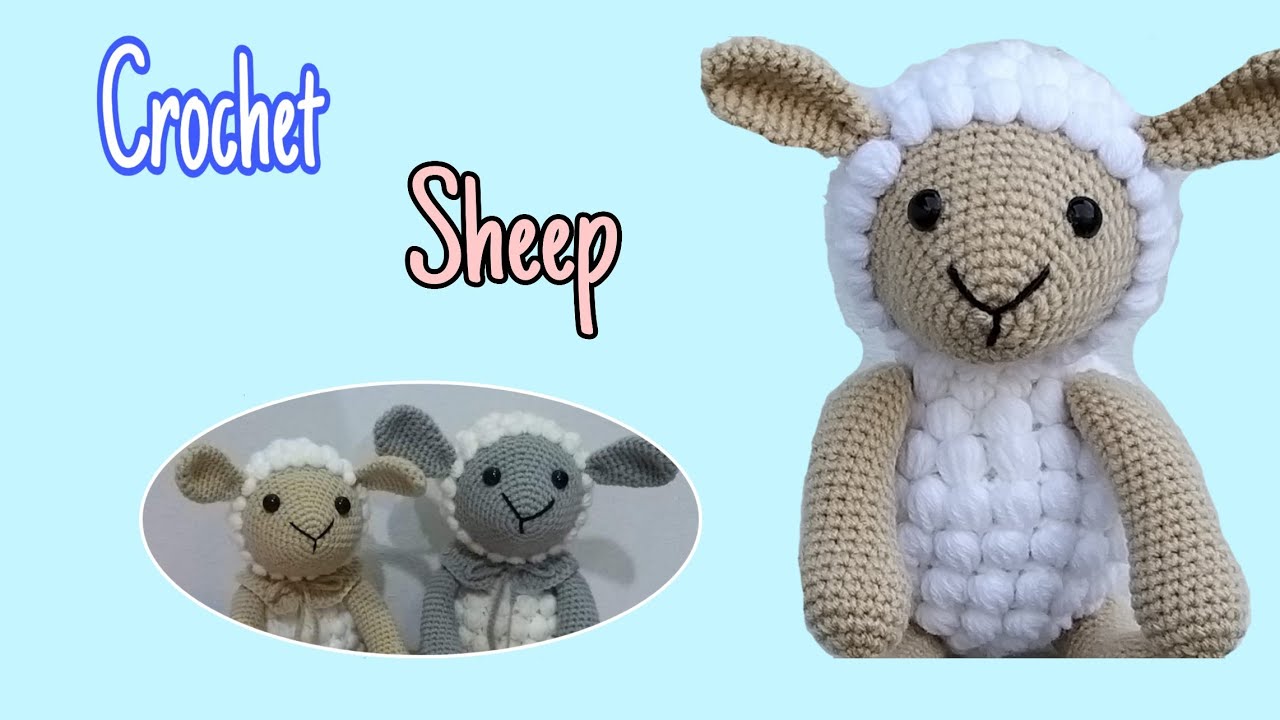 How to crochet a sheep (Part1)  သိုးရုပ်ထိုးနည်းလေး