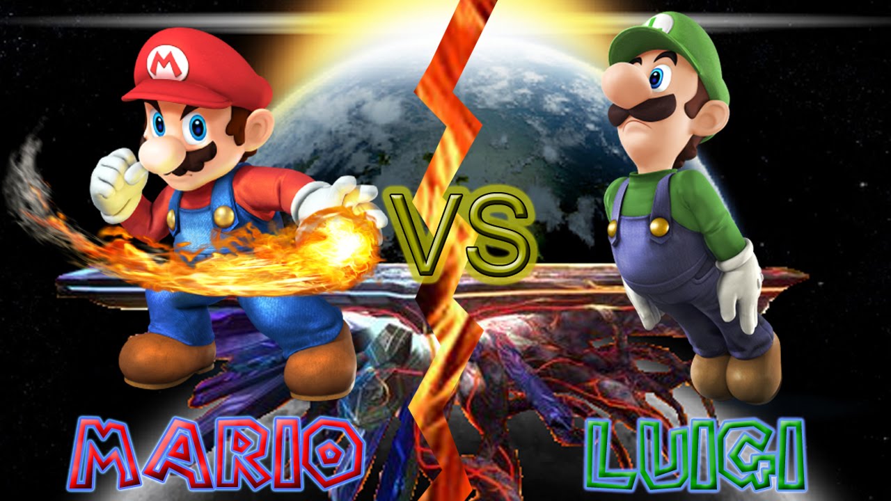 Super Smash Bros for Wii U - Amiibo Fight: Mario vs Luigi