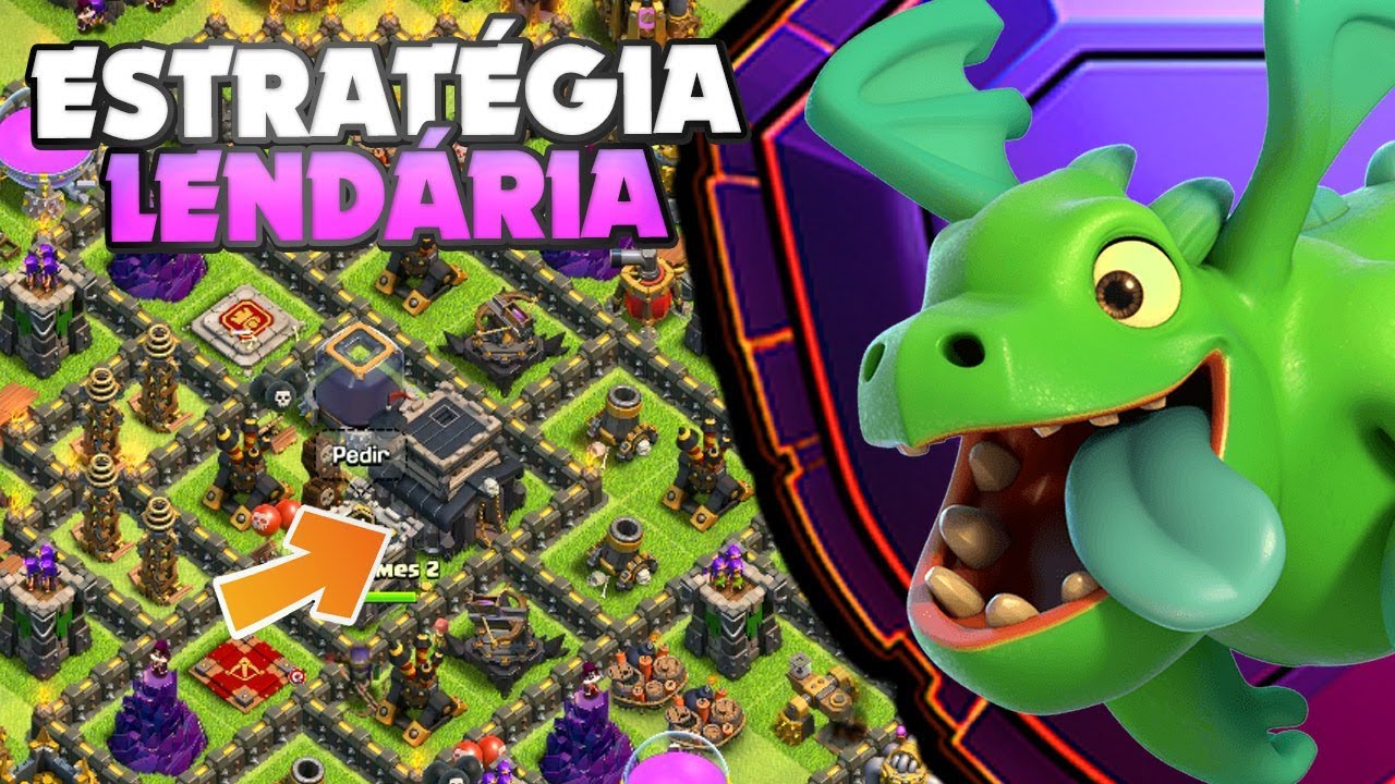 CV9 VS CV13!! ESTRAT&Eacute;GIA LEND&Aacute;RIA PARA FAZER PUSH CV9 NO CLASH OF CLANS!!