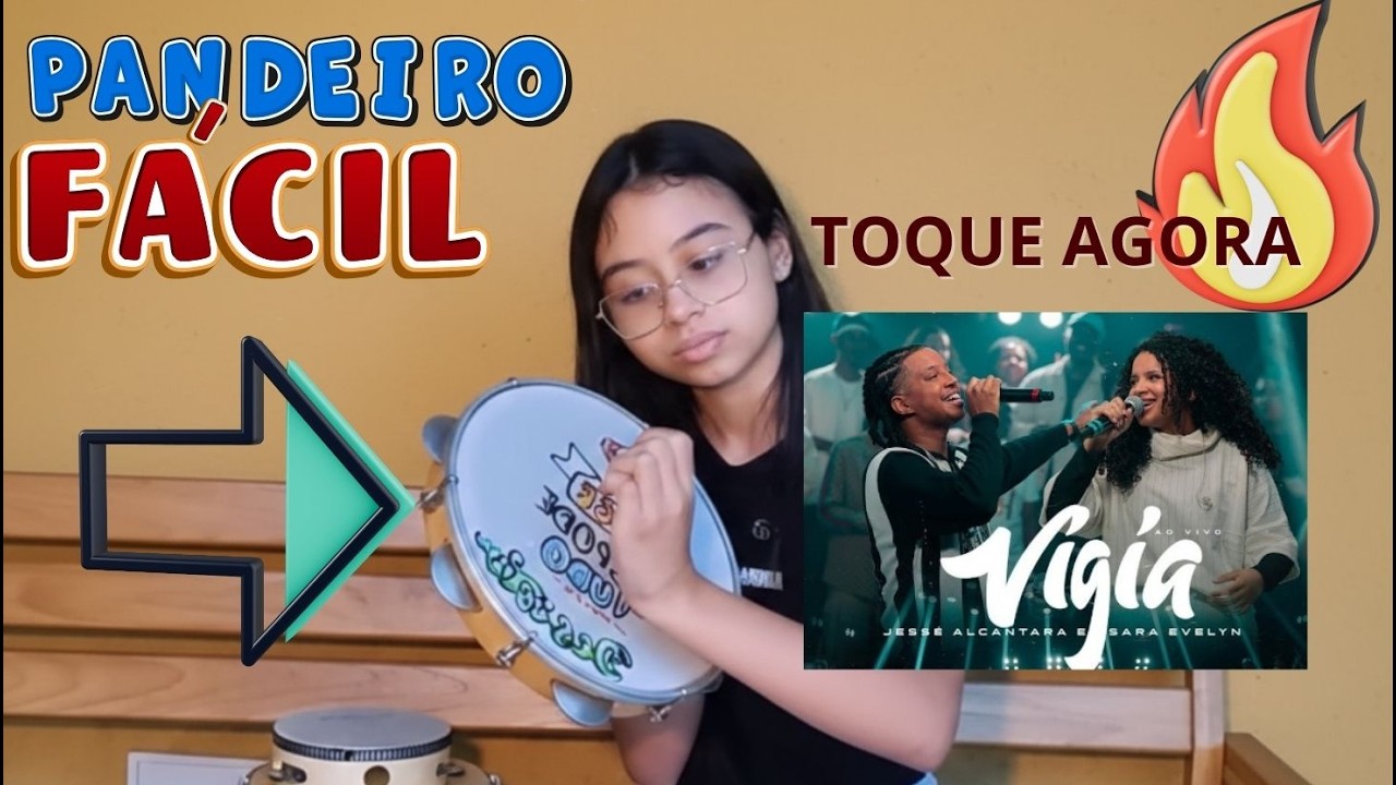 VIGIA 🔥 | Como tocar esse CORINHO DE FOGO no PANDEIRO (Tutorial Completo)