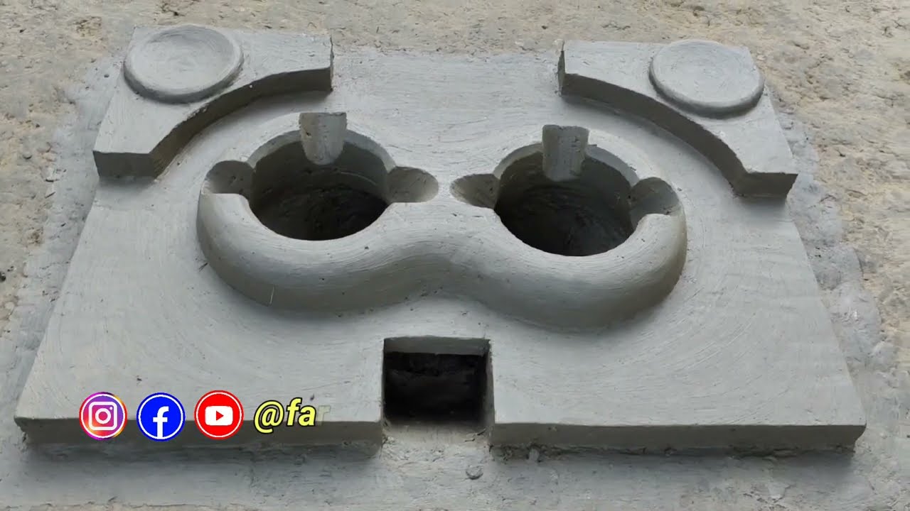 নতুন ডিজাইনের জোড়া চুলা তৈরি দেখুন। New style soil stove.