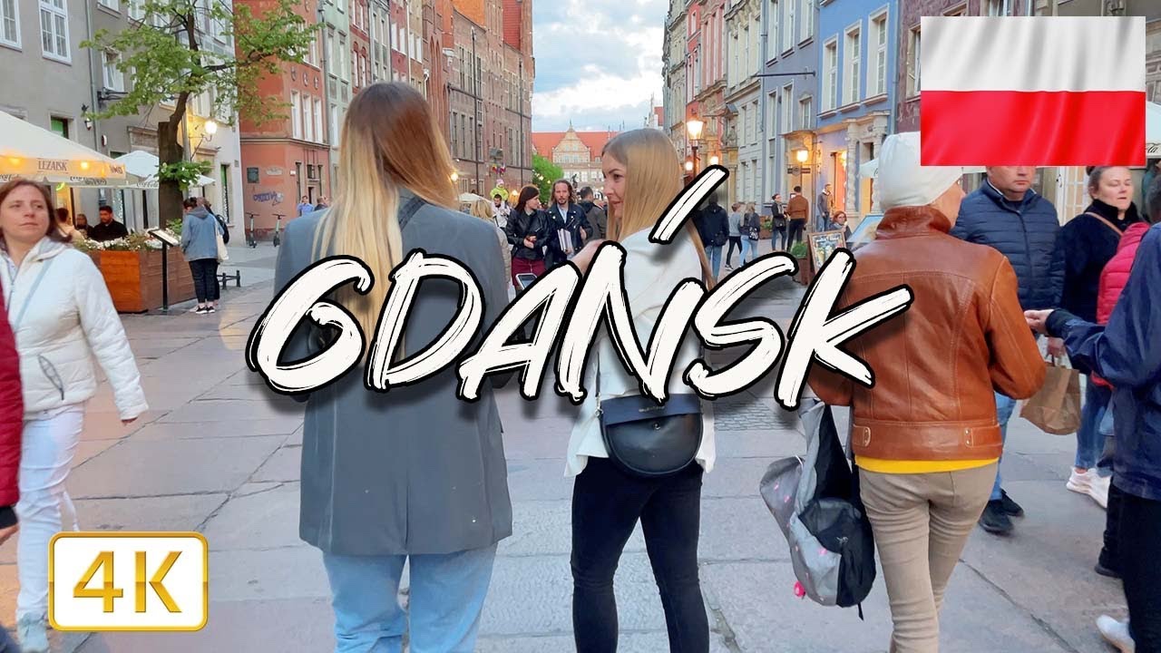 Gdańsk, POLAND 🇵🇱 2022 Walking tour I 4K/60fps
