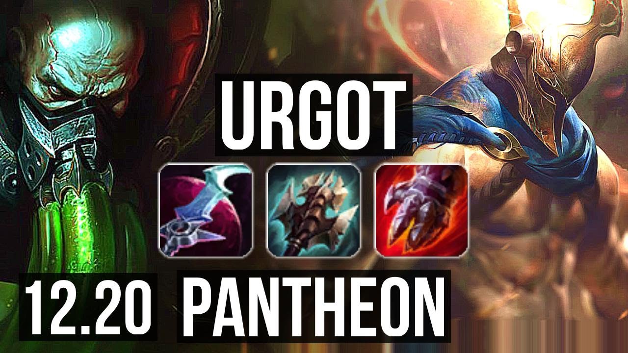 URGOT vs PANTHEON (TOP) | 8/2/10, Rank 8 Urgot, 400+ games | KR Master | 12.20