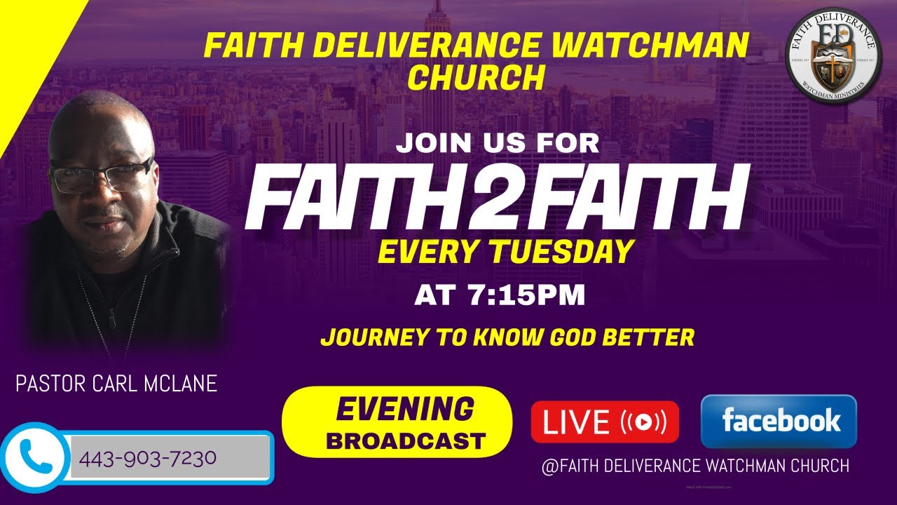 Faith2Faith Encounter – Bible Study - The Character of Christ - The Faithfulness of Christ
