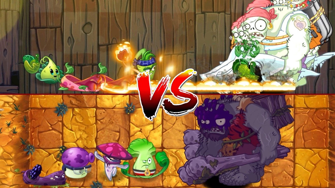 PvZ 2 - Team Four Plants  VS 100 Zombies -  p7 - Who will win ? #pvzgameplay #plants #zombie #pvz2