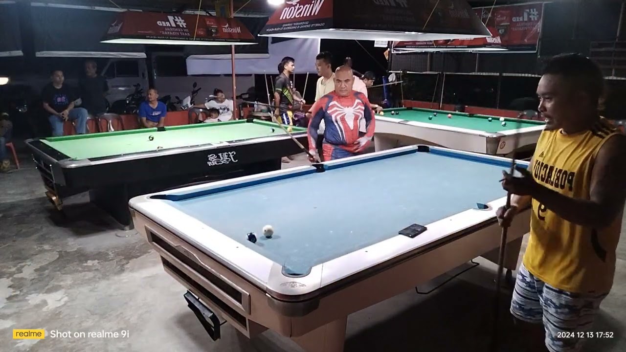 Dodong ng sarangani city vs spiderman ng negros oriental👍😲🎱