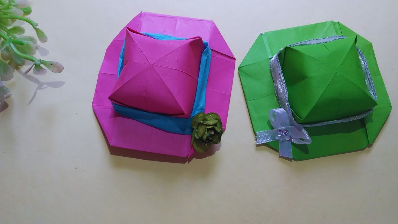 Como Fazer Chapéu de Papel Simples e Fácil   Chapeuzinho de Papel Fácil