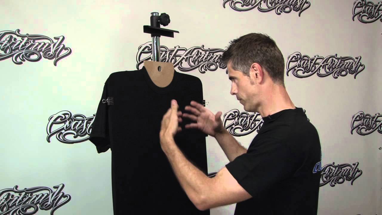 T Shirt Airbrushing: Prepping a Black T-Shirt w/ Kent Lind