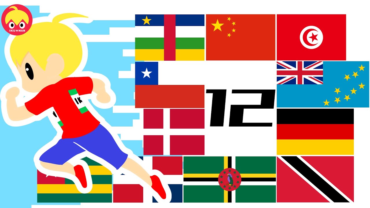 ピタゴラ国旗リレー１２（２０２１年の東京オリンピック開会式入場順を予想）