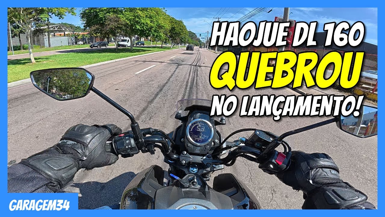 FALHA BIZARRA IMPEDIU COMPLETAR TEST RIDE DA HAOJUE DL 160!