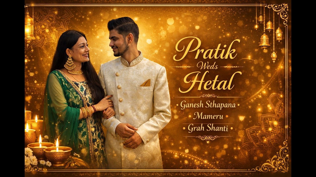 Pratik Weds Hetal | “Ganesh Sthapana” - “Mameru” -  “Grah Shanti”