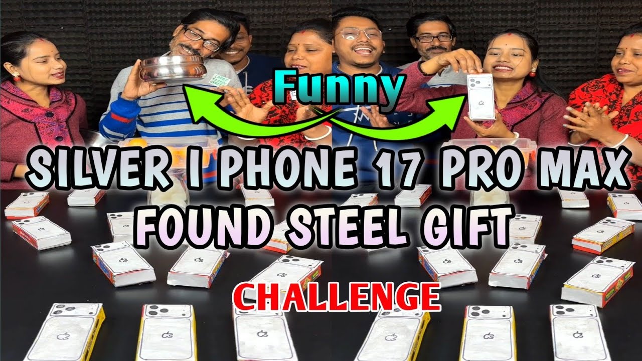 Absolute Silver I Phone 17 Pro Max Found Steel Gift Funny Challenge With Family