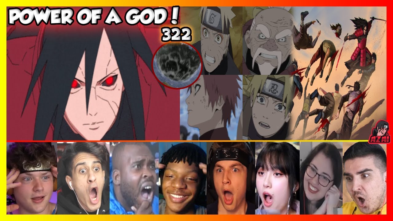 🔥МАДАРА УЧИХА VS Альянс Шиноби 💥👊MEGA Reaction Mashup (Shippuden 322) 🇯🇵 [海外の反応]