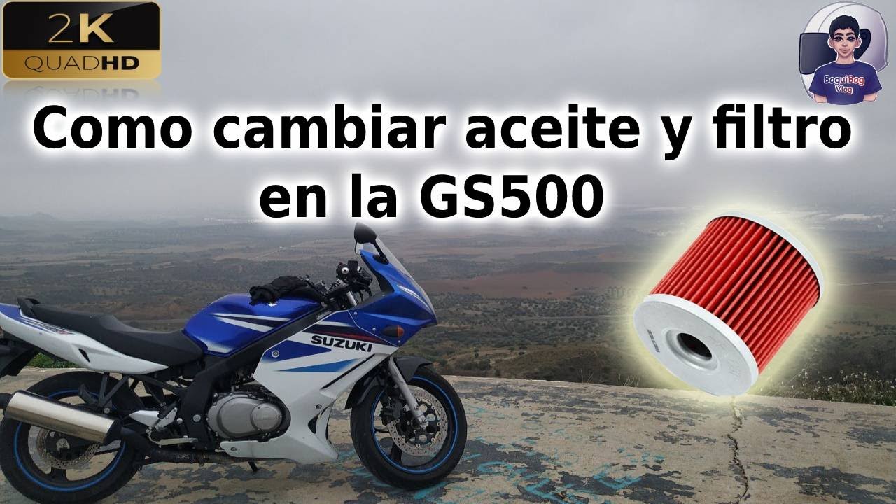 Suzuki GS500F - Como cambiar aceite y filtro GS500 - Oil and Filter replacement -  Marzo 2022