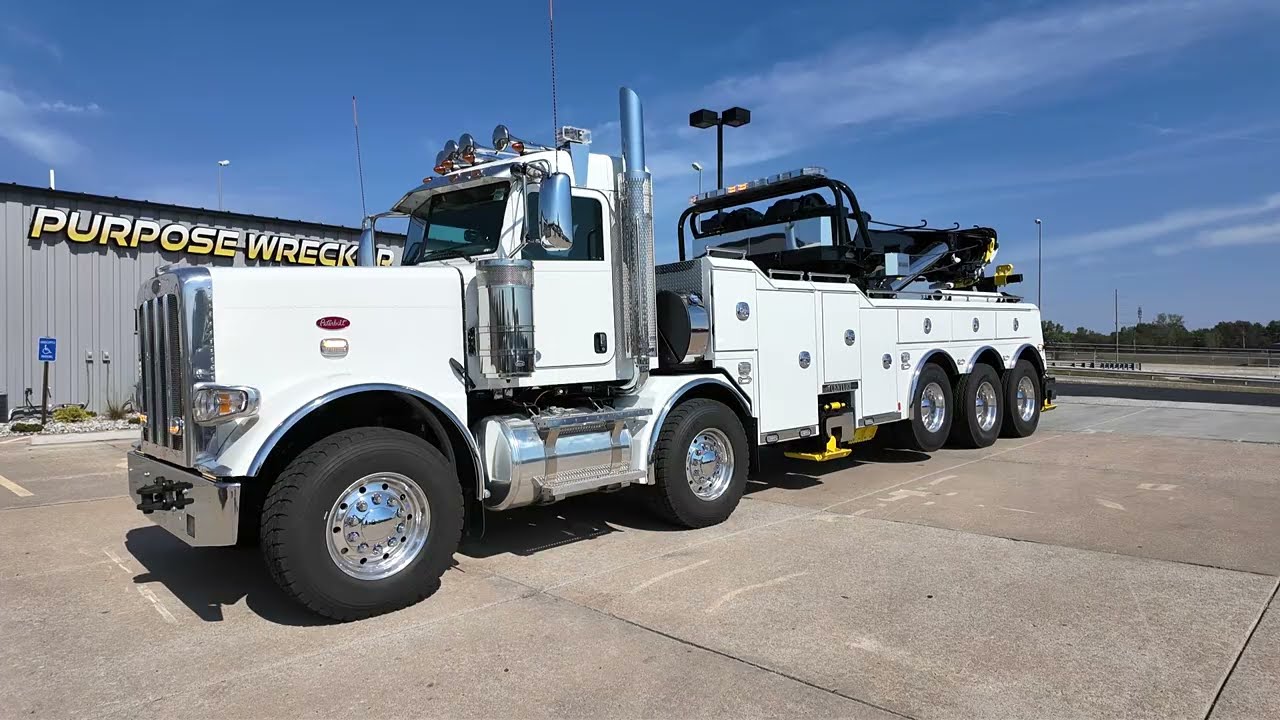 2024 Peterbilt 389 Twin Steer With Century 1075 Rotator