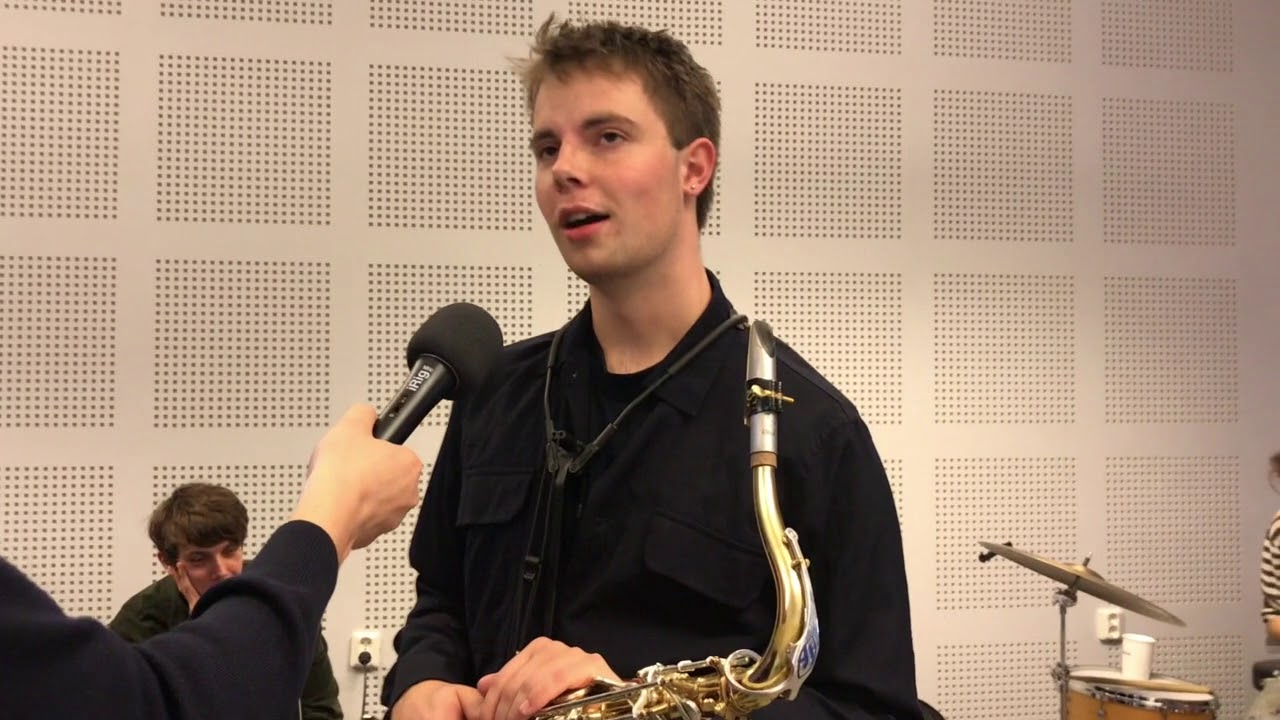 Elever från jazzlinjen på Skurups Folkhögskola