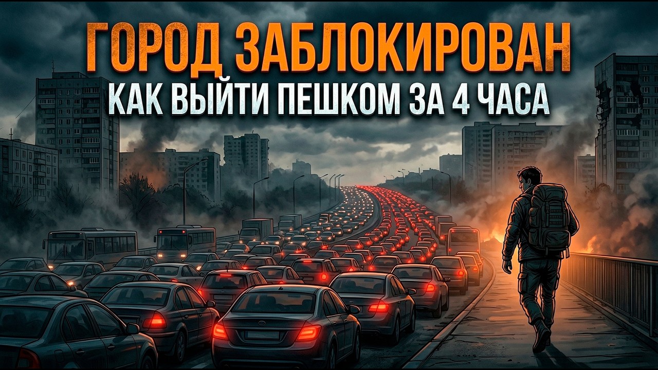 Город заблокирован: как выйти пешком за 4 часа