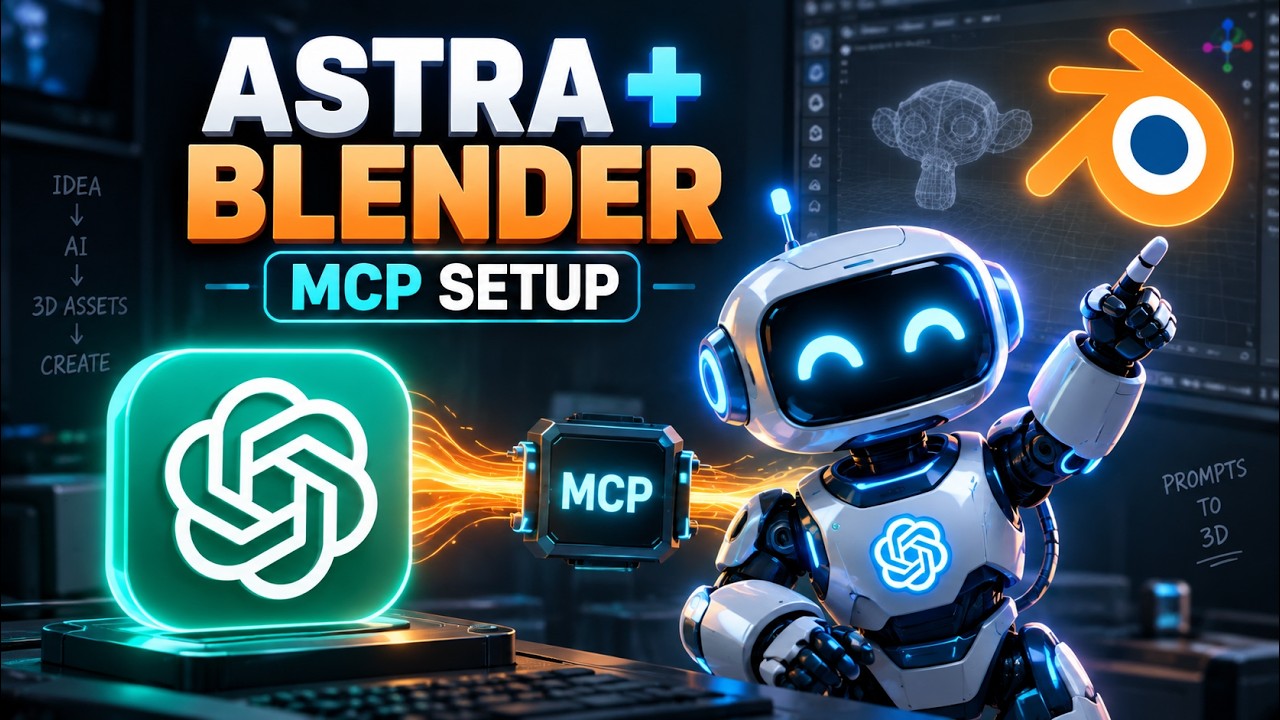 Как подключить ChatGPT Astra к Blender с помощью MCP (полная настройка)