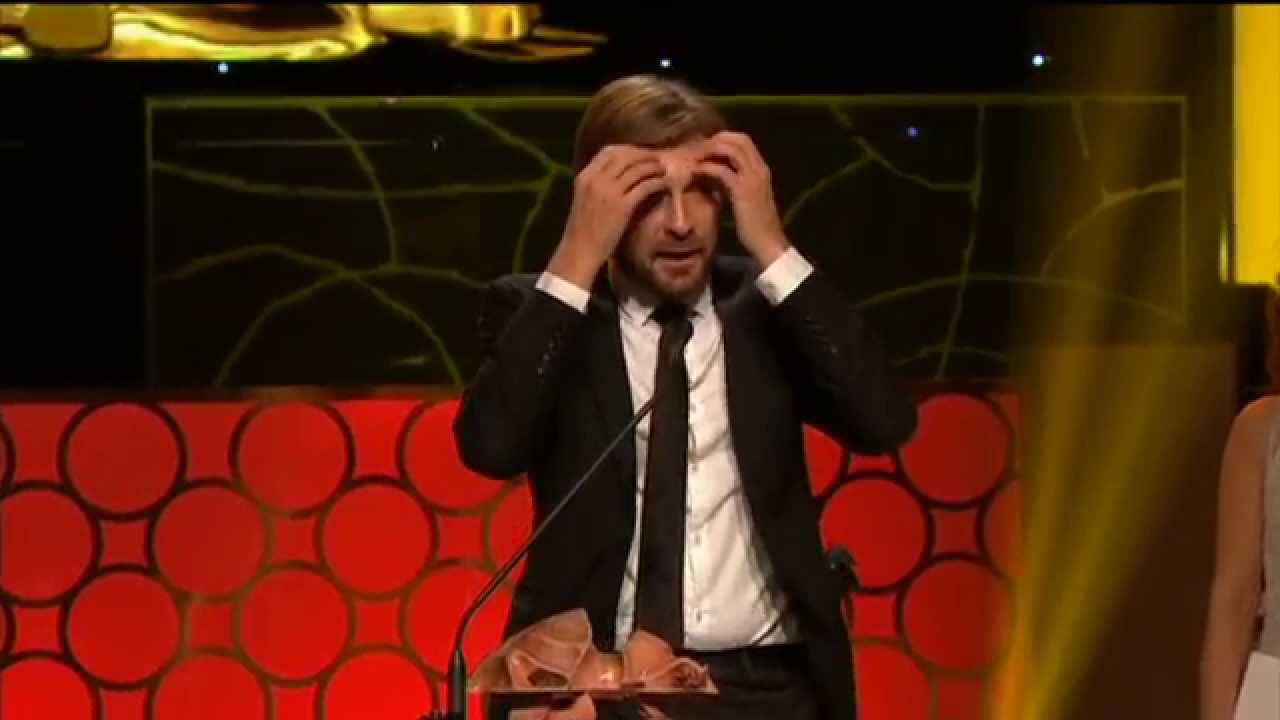 Ruben Östlund - tacktal på Guldbaggegalan 2015 (Bästa manus)